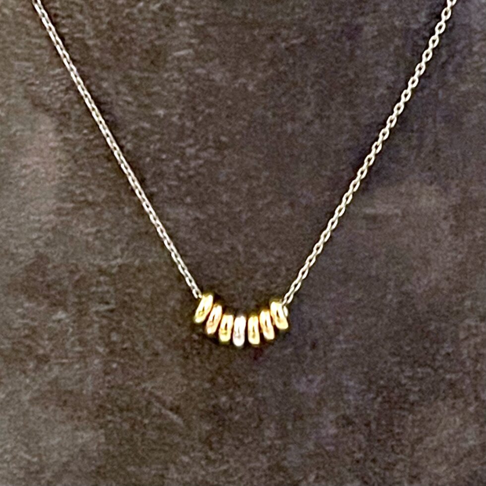 Links of London gold vermeil and rose gold vermeil Sweetie necklace