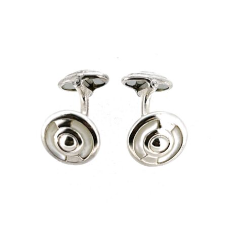 Vintage Links of London mother of pearl cufflinks in sterling silver