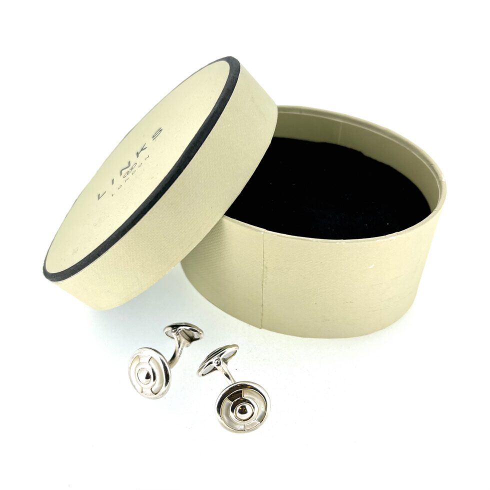 Professionally polished vintage mother of pearl cufflinks