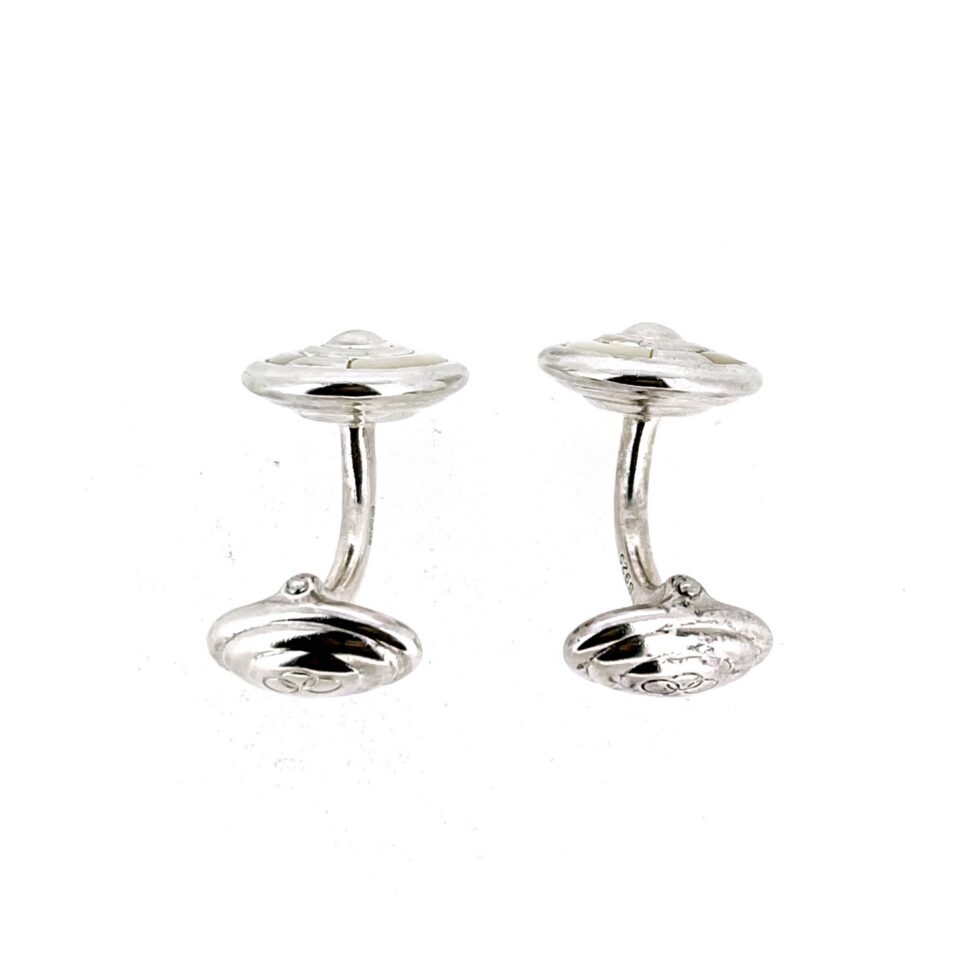 Links of London cufflinks showing LL 925 marking