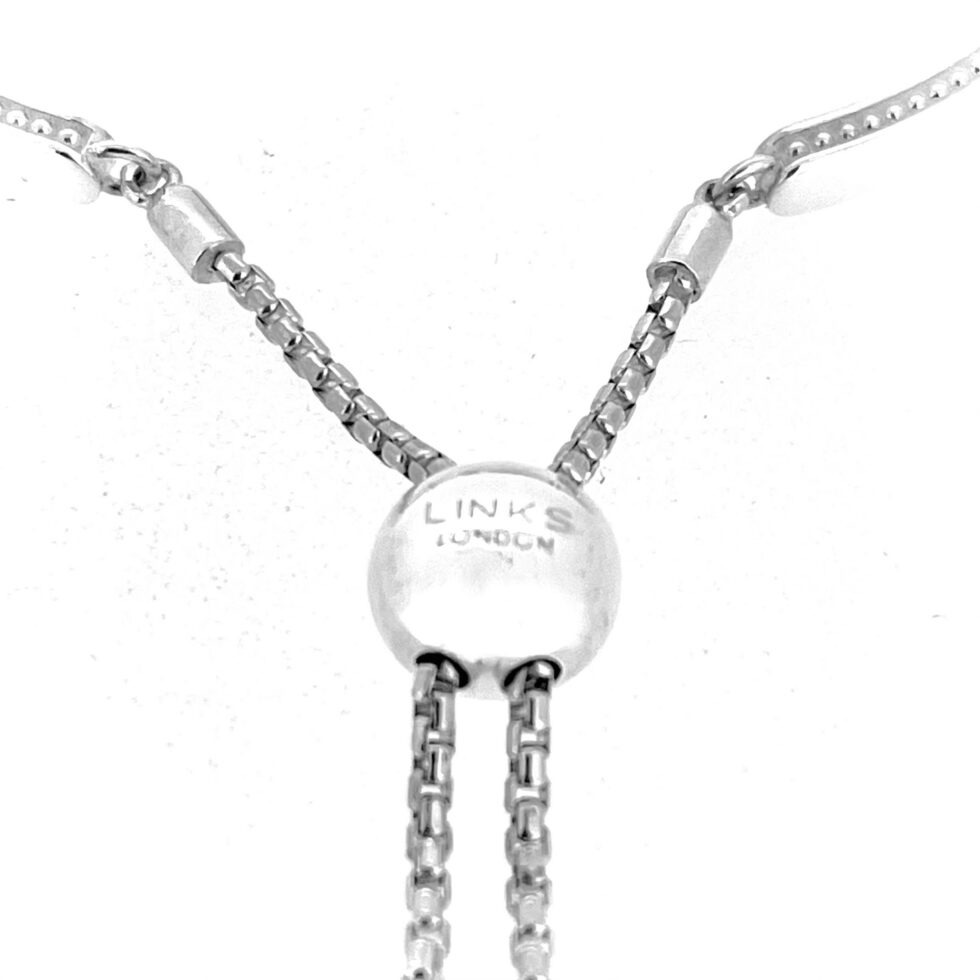 Links of London silver Narrative Bracelet front view