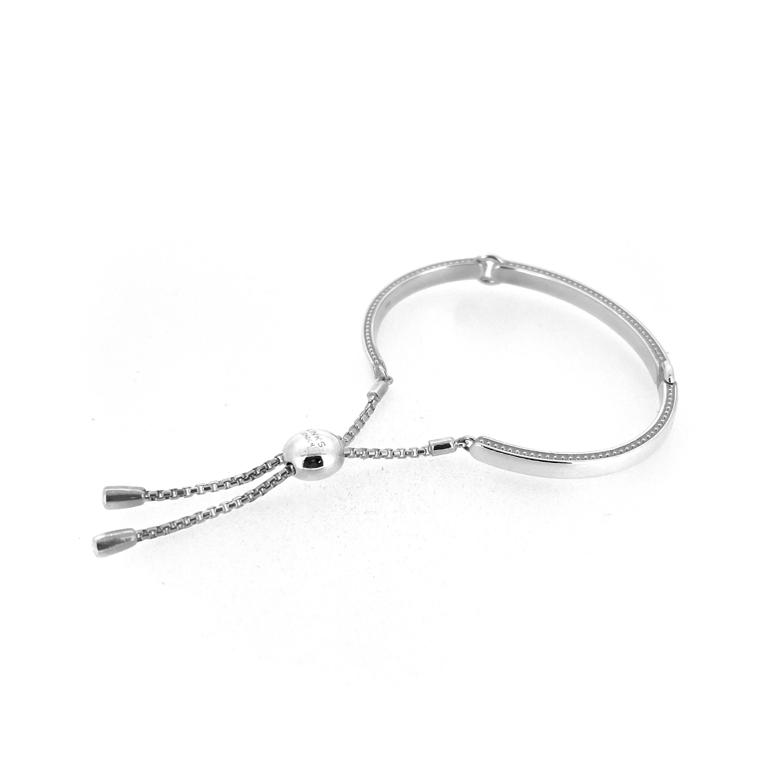 Links of London bracelet with three curved rigid sections