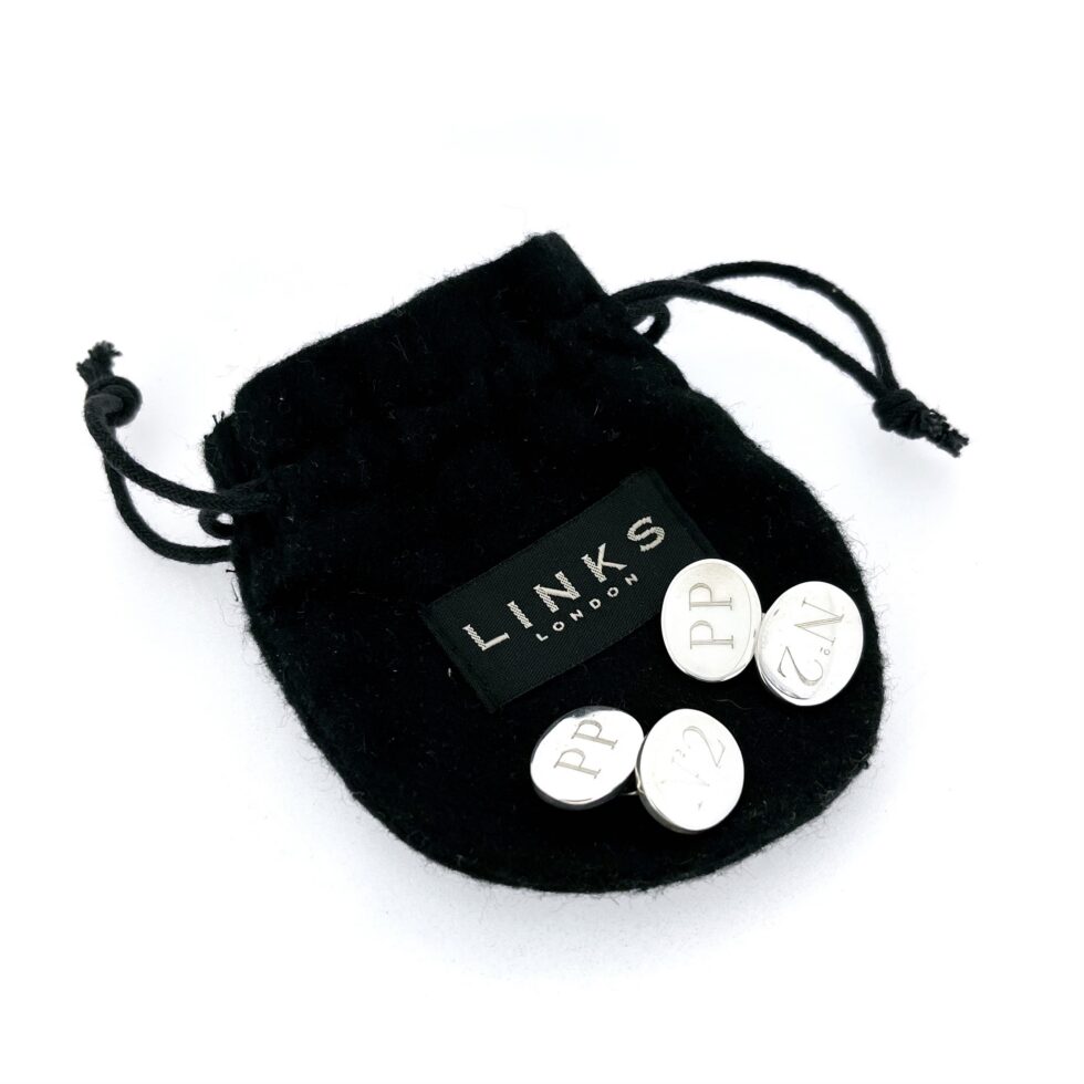 2003 hallmarked Links of London sterling silver cufflinks