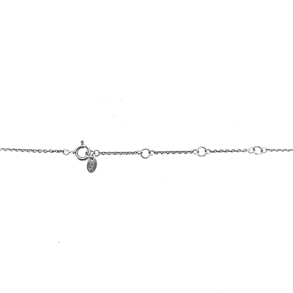 Links of London three-ring Signature necklace on fine silver chain
