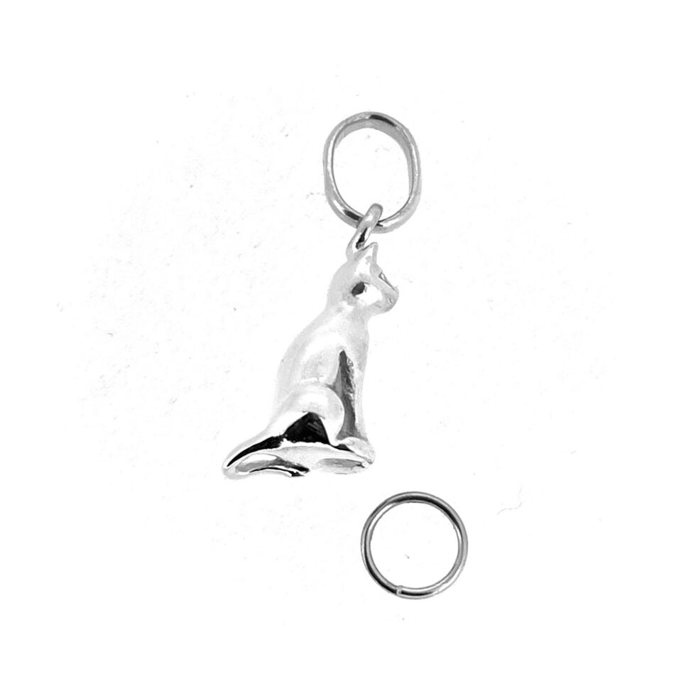 2009 hallmarked Links of London sterling silver cat charm