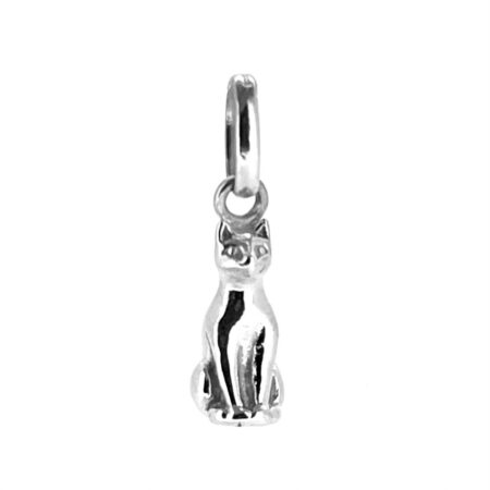 Vintage Links of London Sitting Cat Charm in sterling silver