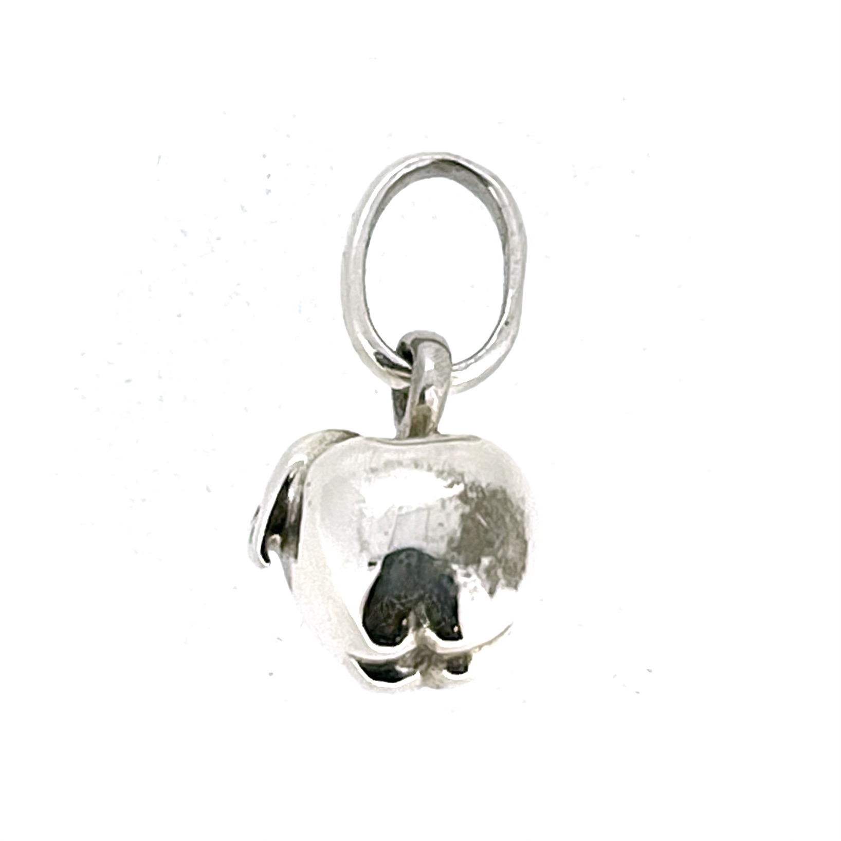 Links of London apple charm showing leaf detail