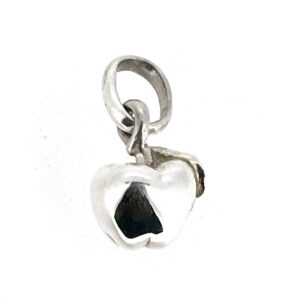 Links of London polished apple charm showing rounded form