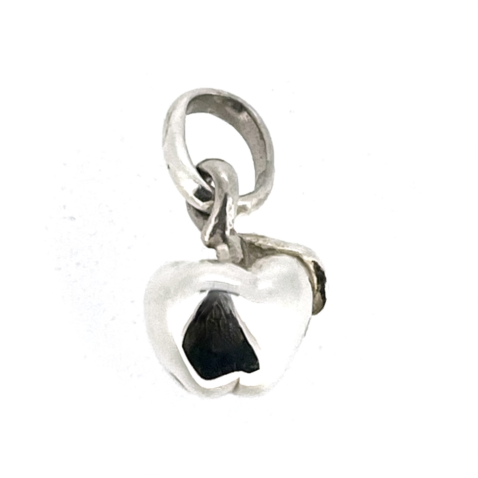 Links of London polished apple charm showing rounded form