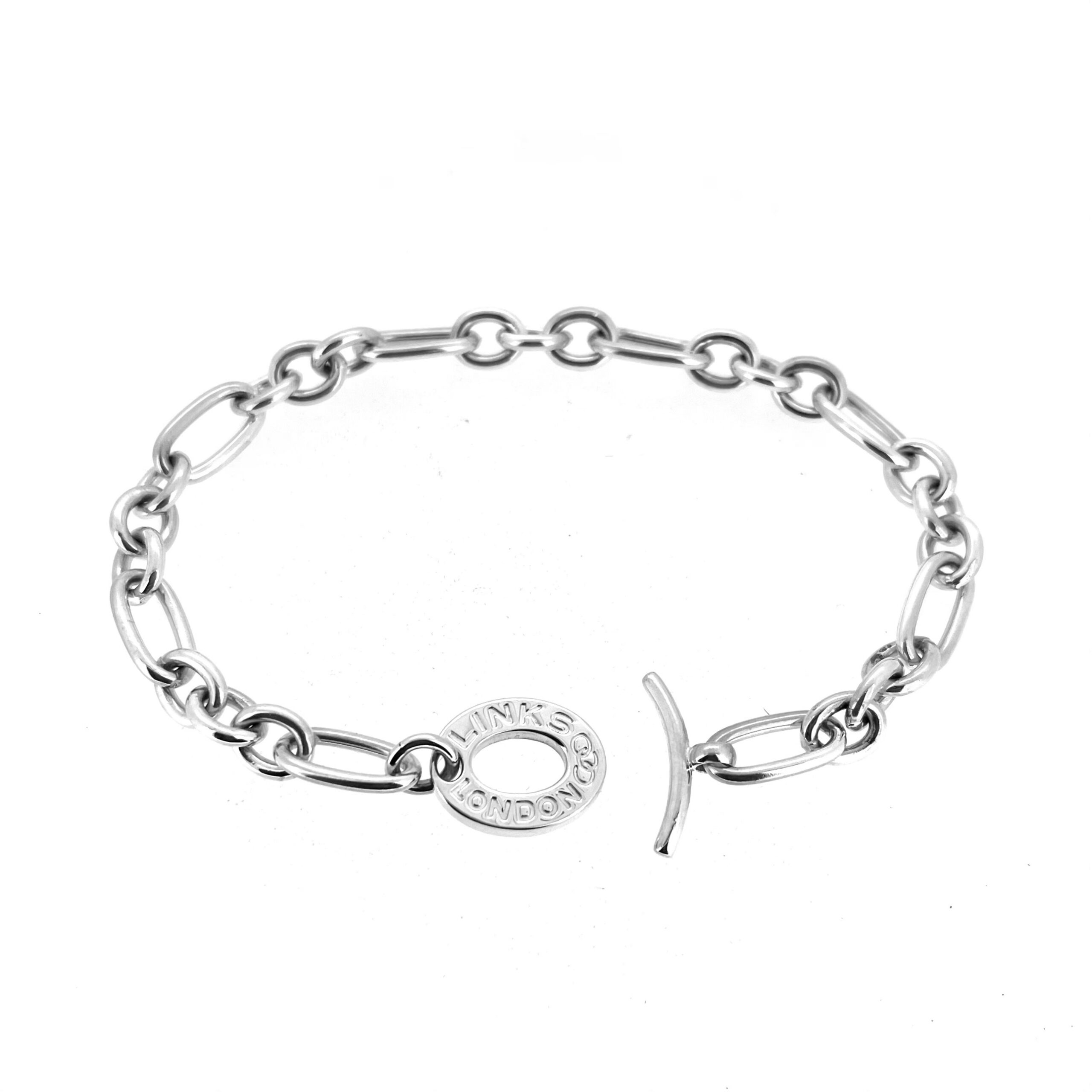 Sterling silver Links of London toggle bracelet