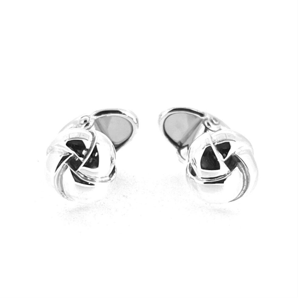 Vintage Links of London sterling silver knot cufflinks 11mm