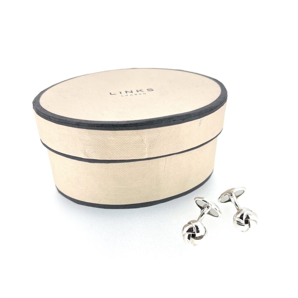 Vintage silver swivel-back cufflinks by Links of London