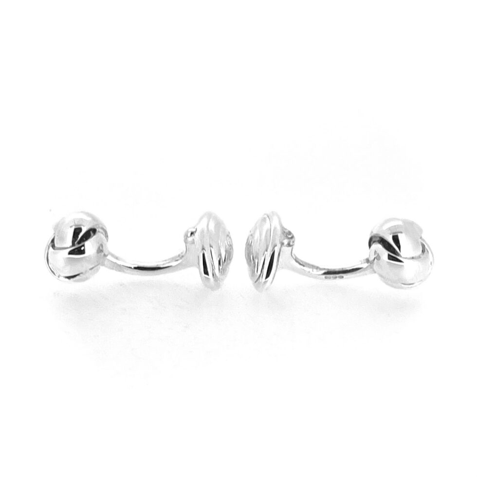 Vintage Links of London 11mm knot cufflink design