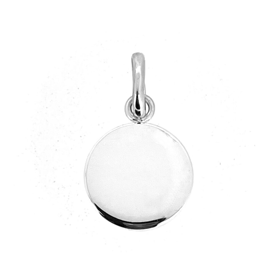 Links of London plain round silver pendant charm