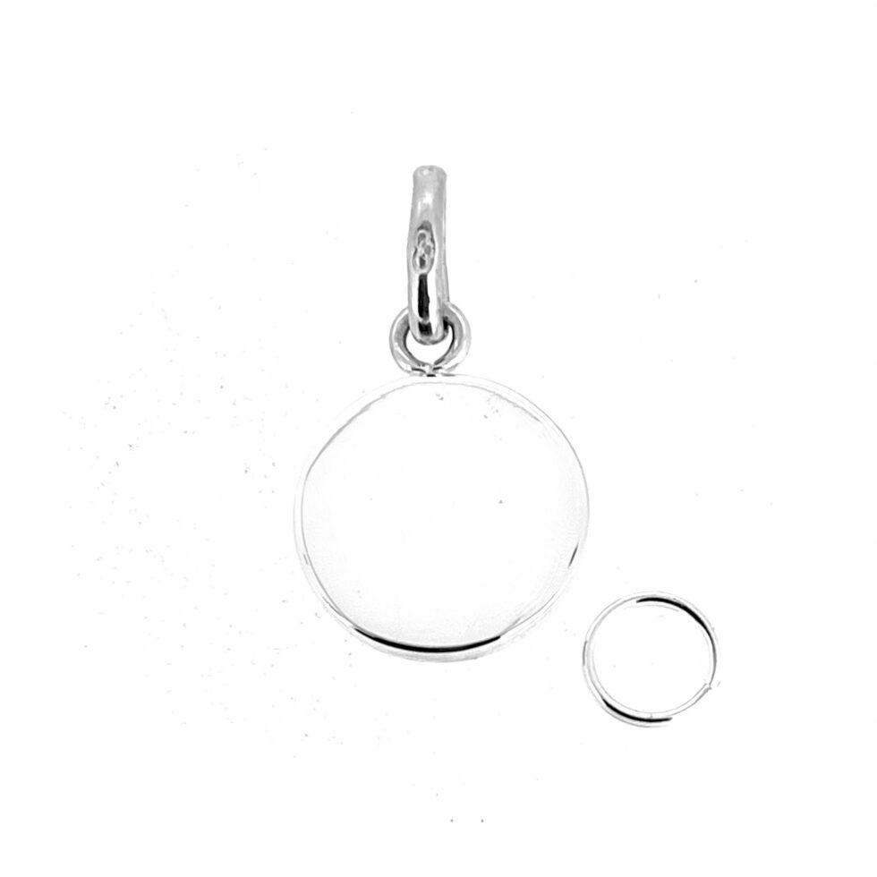 Plain polished 15mm Links of London silver charm