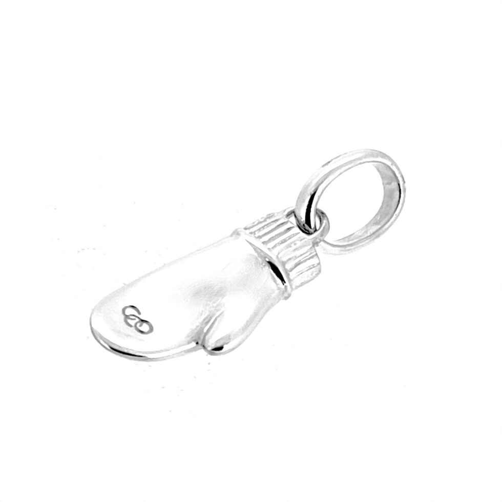 Vintage Links of London Mitten Charm with Heart sterling silver