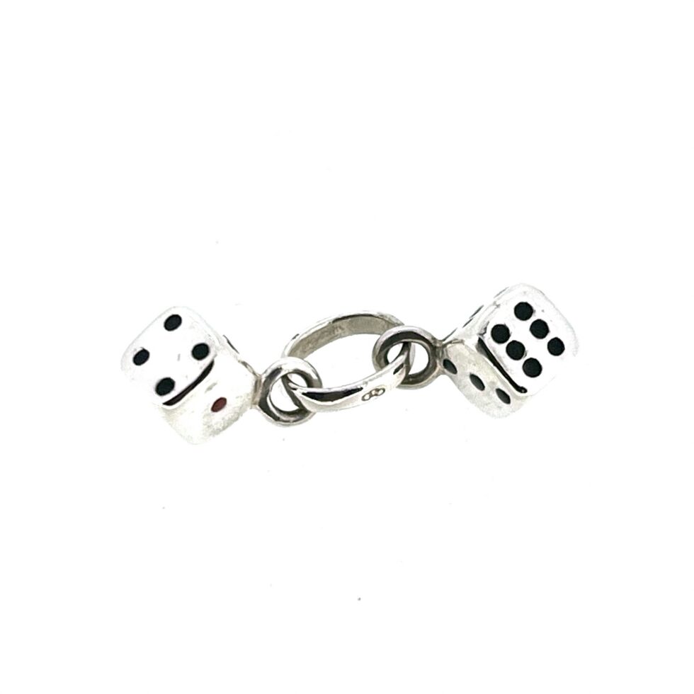 Vintage Links of London gaming charm in sterling silver