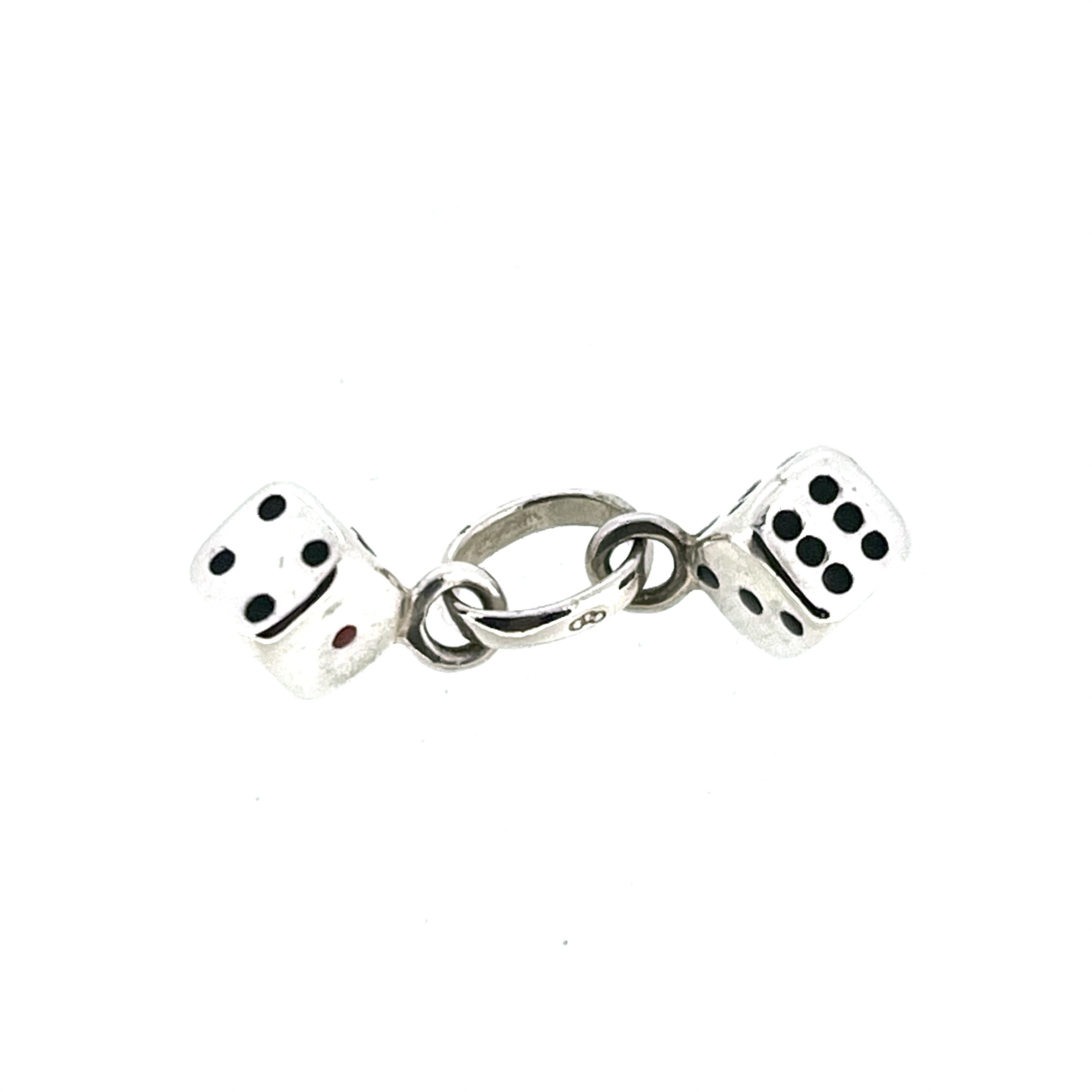 Vintage Links of London gaming charm in sterling silver