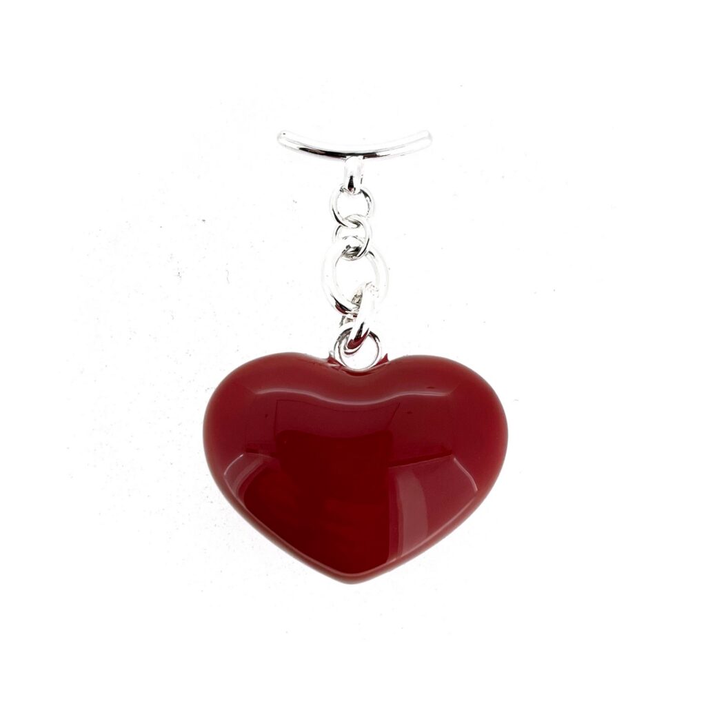 Links of London oversized red heart handbag charm
