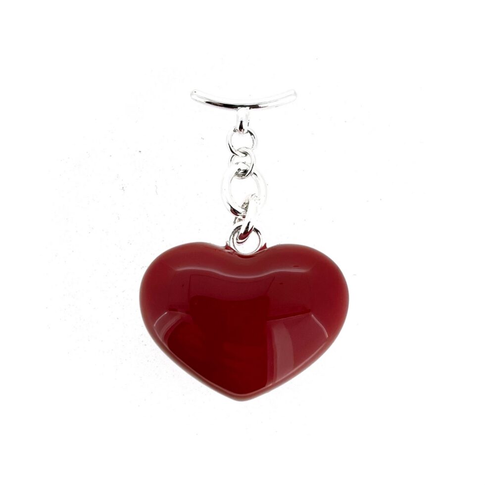 Links of London oversized red heart handbag charm