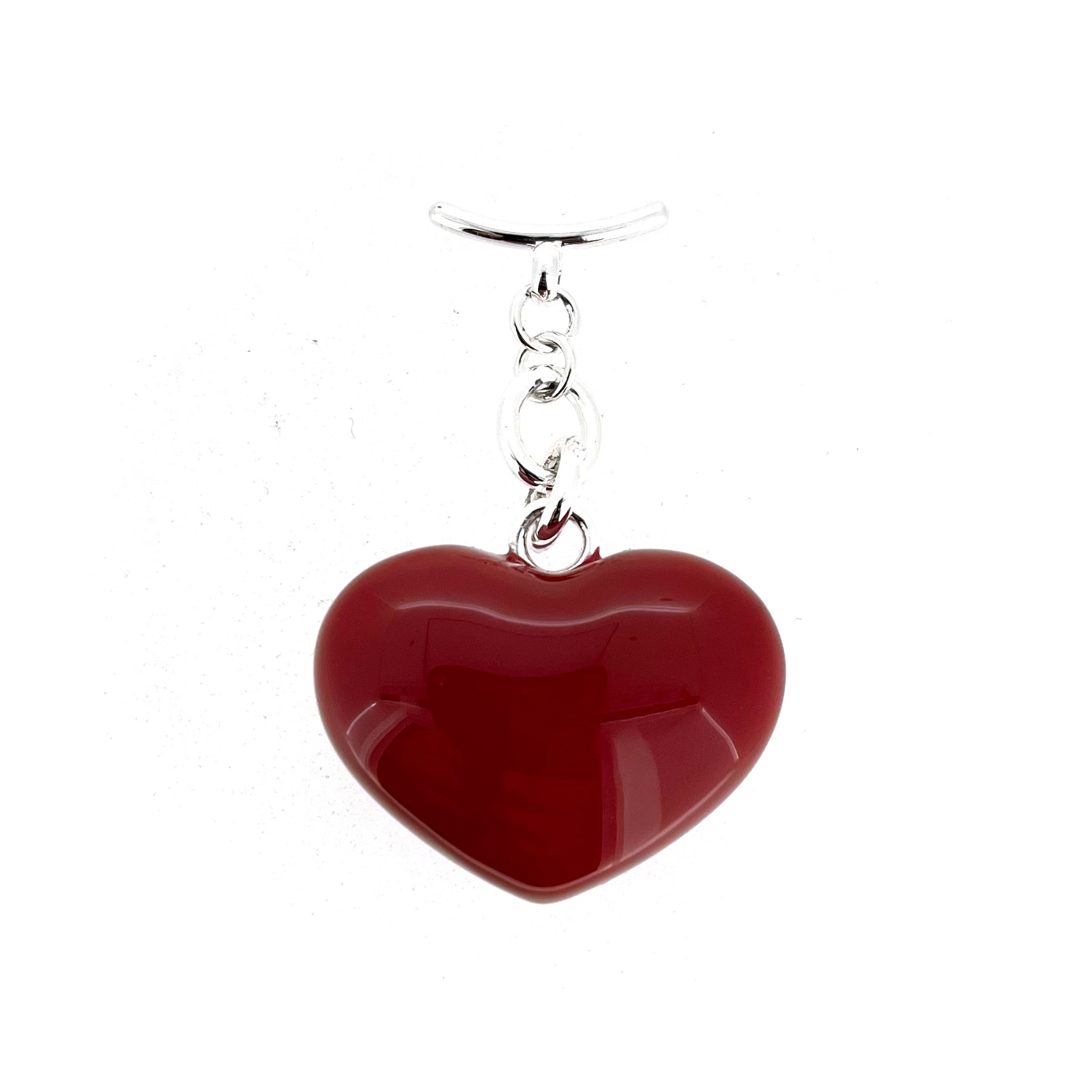 Links of London oversized red heart handbag charm