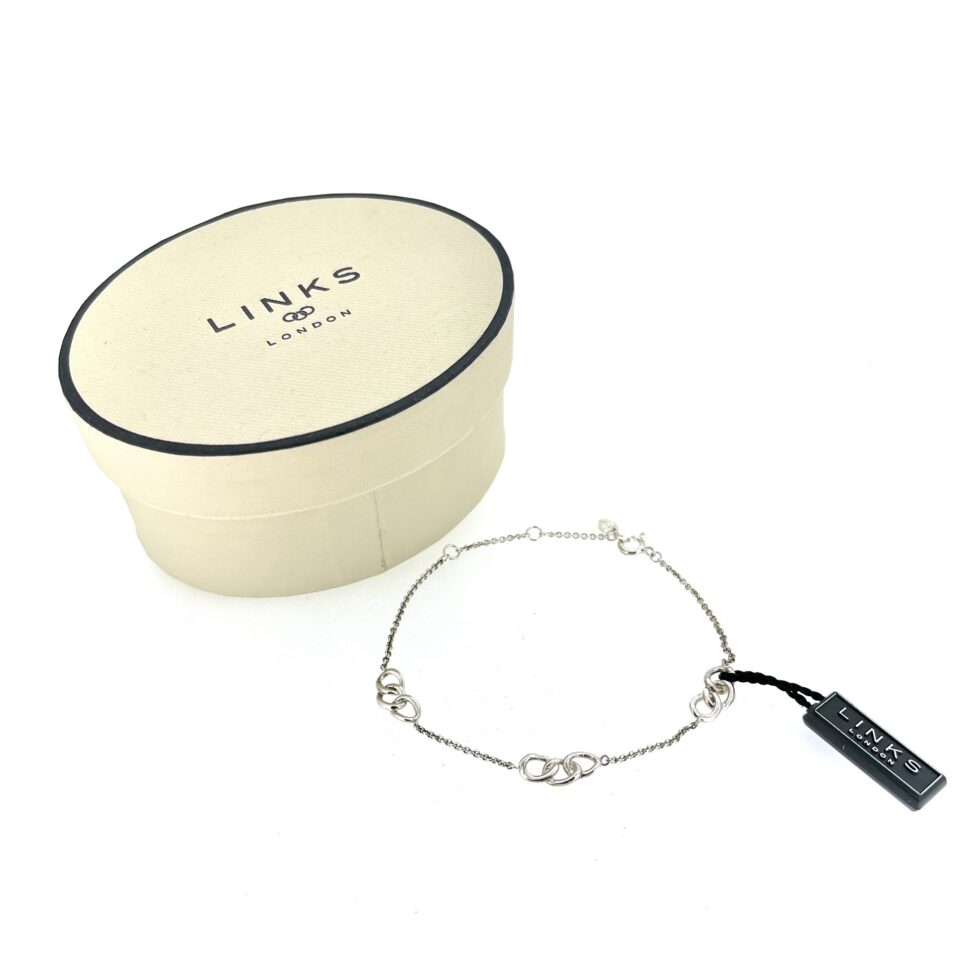 Links of London three-ring motif measuring 14mm wide