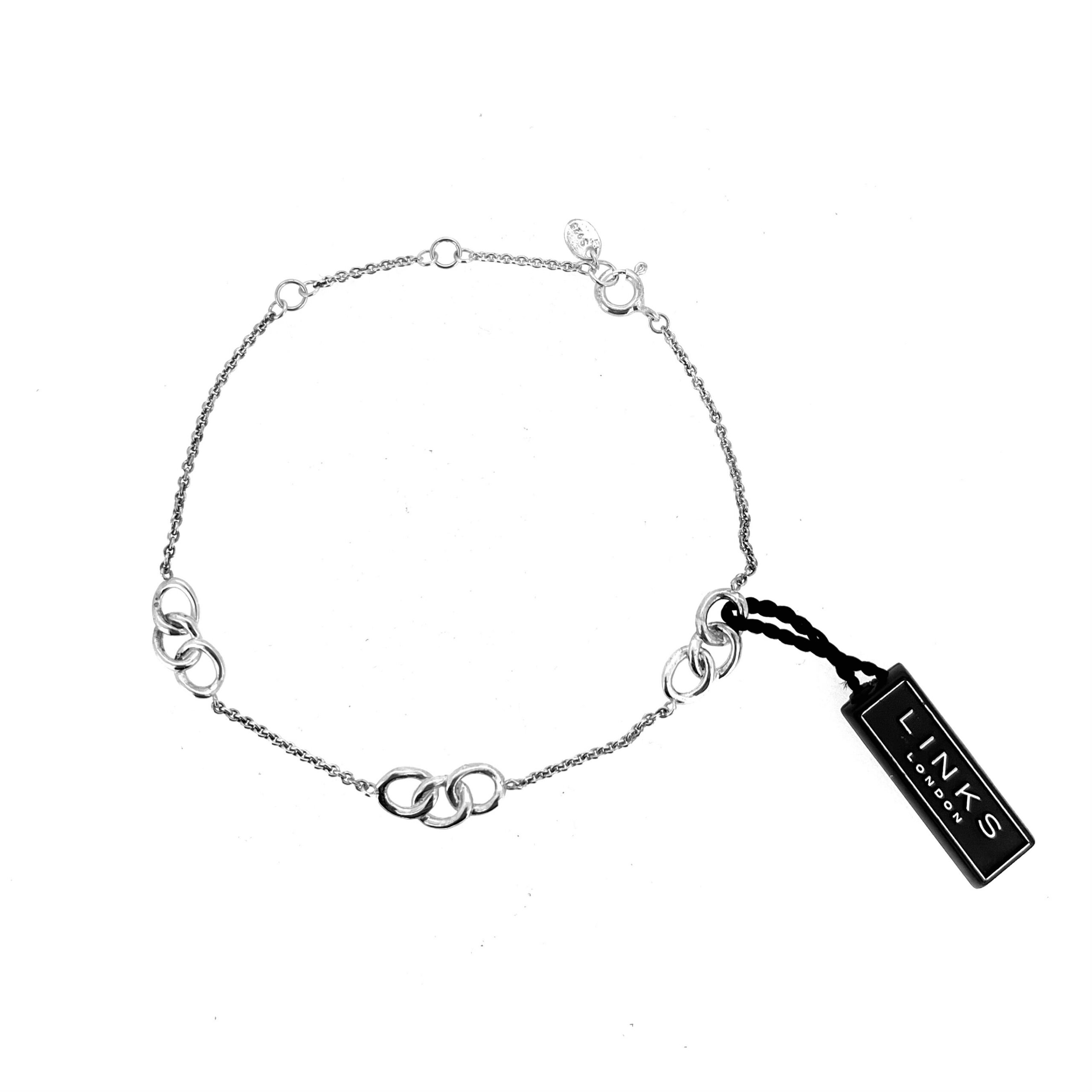 Links of London Signature Three Ring Bracelet front view