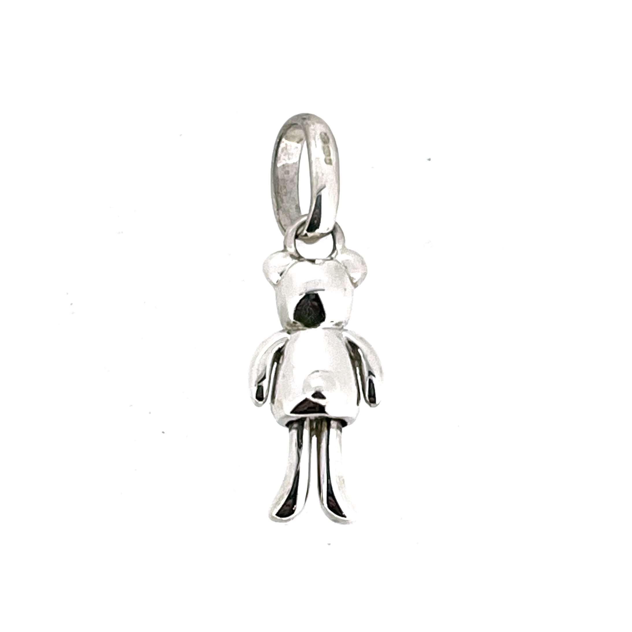 A soft-toy idea translated into polished sterling silver.