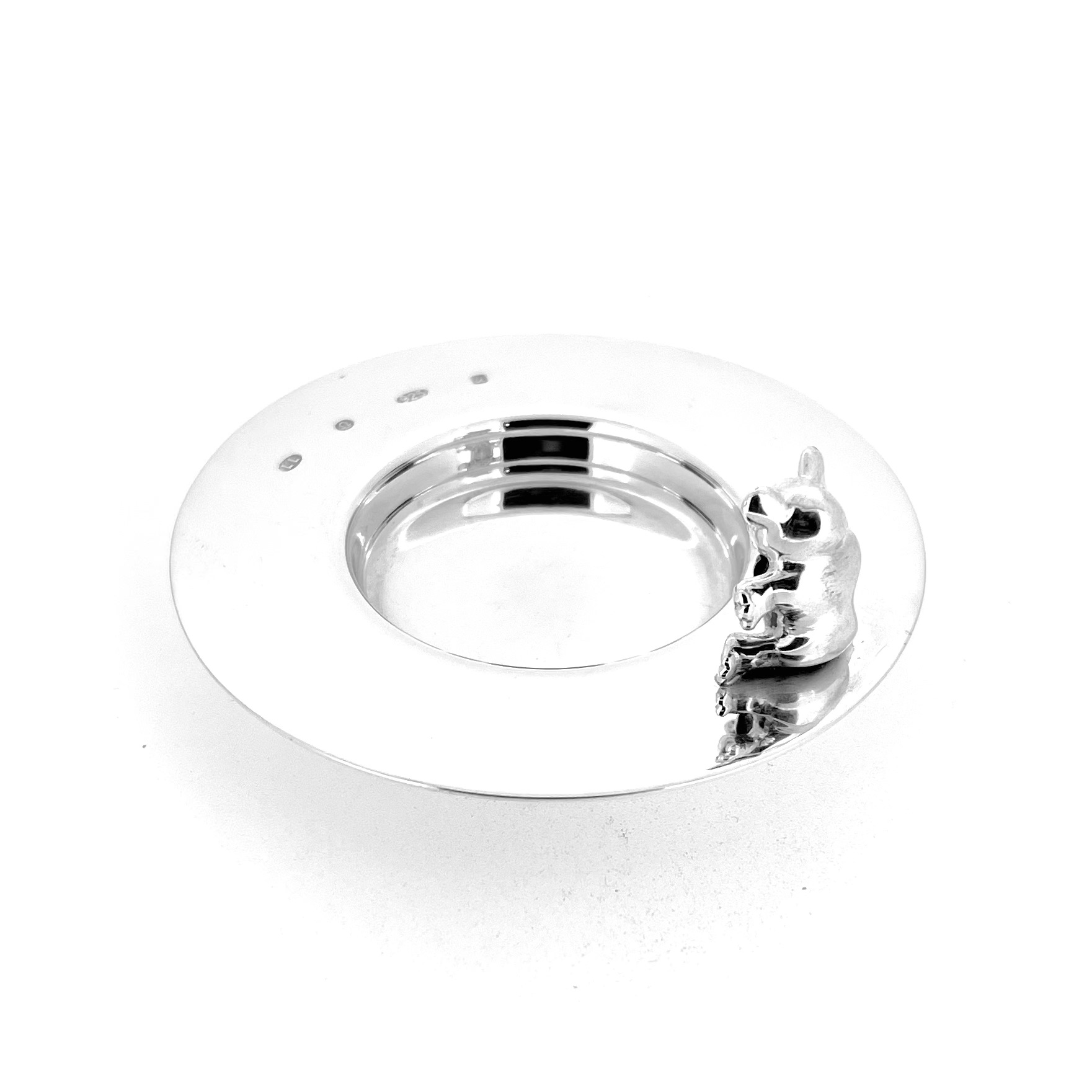 Teddy Bear Pin Dish measuring approximately 75mm diameter